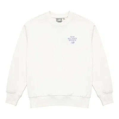 NEW BALANCE New Balance Logo Print Pullover 'White Purple'