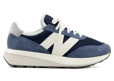 NEW BALANCE MEN'S NEW BALANCE 370 SNEAKERS IN NAVY BLUE/WHITE