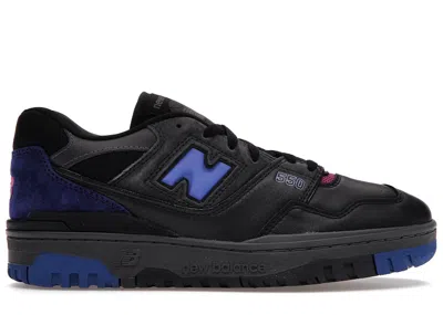 NEW BALANCE MEN'S NEW BALANCE 550 SNEAKERS IN BLACK/PINK/PURPLE