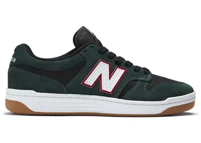 NEW BALANCE MEN'S NEW BALANCE NUMERIC 480 JAMIE FOY SNEAKERS IN FOREST GREEN/BLACK
