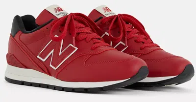NEW BALANCE MENS BALANCE MADE IN USA 996 RED BLACK LEATHER SHOES AUTHENTIC IN BOX