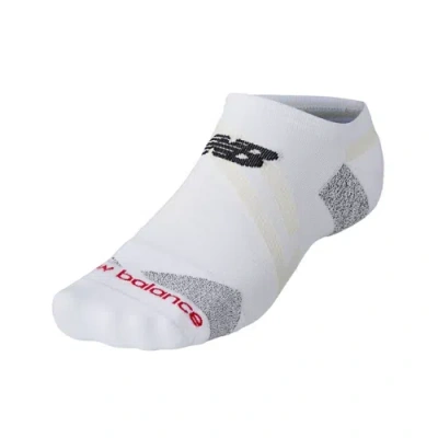 NEW BALANCE UNISEX RUN FOUNDATION 2.0 NO SHOW 1 PAIR IN WEISS, NYLON, GRÖSSE L