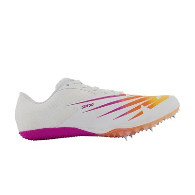 NEW BALANCE SD100V4 'WHITE VIBRANT APRICOT'