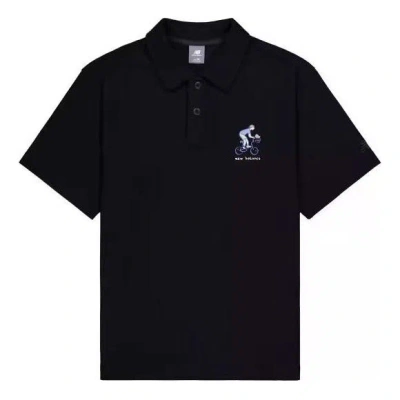 NEW BALANCE New Balance Small Biking Graphic Polo Shirt 'Black'