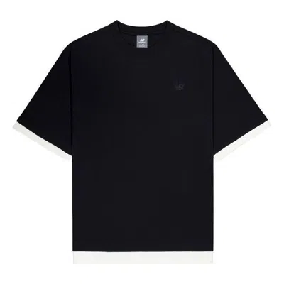 NEW BALANCE NEW BALANCE SMALL NB LOGO CREWNECK T-SHIRT 'BLACK'