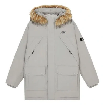 NEW BALANCE New Balance Street Style Logo Down Jacket 'Grey Brown'