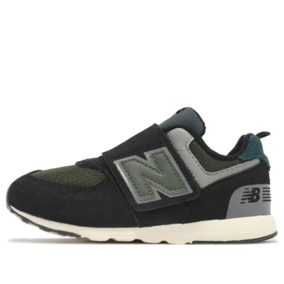NEW BALANCE (TD) New Balance 574 Hook & Loop 'Black Kombu Green'