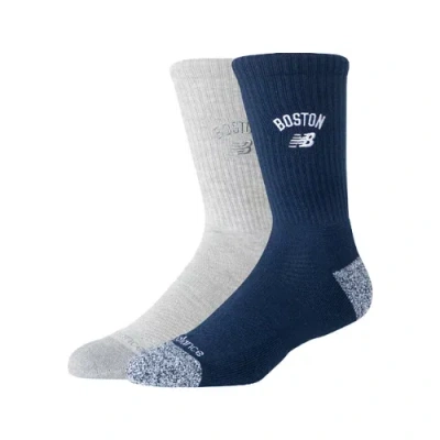 NEW BALANCE UNISEX BOSTON CITY SOCK 2 PACK