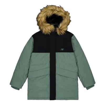 NEW BALANCE New Balance Warm Long Parka Jacket 'Green Black'