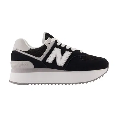 NEW BALANCE WMNS 574+ 'BLACK WHITE'