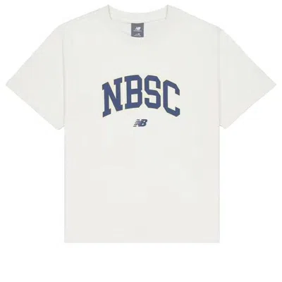 NEW BALANCE (WMNS) New Balance Big NBSC T-Shirt 'White Blue'