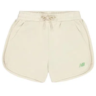 NEW BALANCE (WMNS) New Balance High-Rise Shorts With Placement Brand Logo 'Beige'