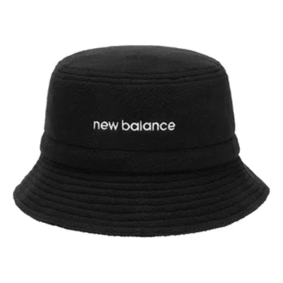 NEW BALANCE New Balance Wordmark Logo Fleece Bucket Hat 'Black'