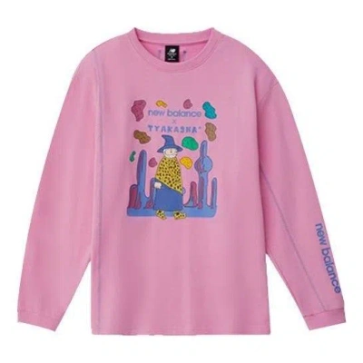 NEW BALANCE New Balance x Tyakasha Graphic Print Sweatshirt 'Pink Purple'