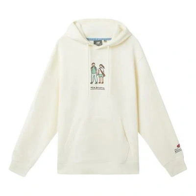 NEW BALANCE New Balance x Zero Per Zero Printing Casual Sports Round Neck Hoodie 'White'