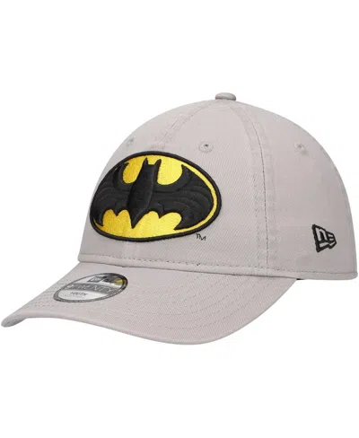 NEW ERA BIG BOYS AND GIRLS GRAY BATMAN 9TWENTY ADJUSTABLE HAT