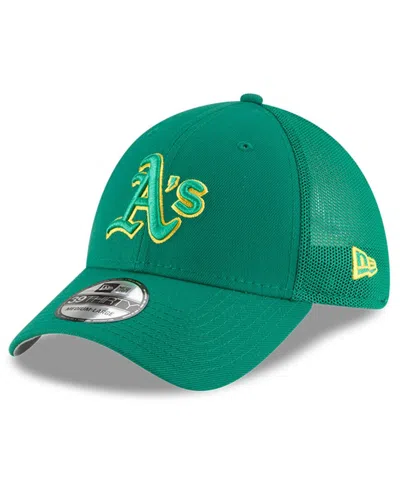 NEW ERA BIG BOYS NEW ERA GREEN OAKLAND ATHLETICS 2022 BATTING PRACTICE 39THIRTY FLEX HAT