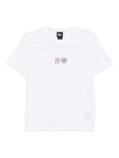 NEW ERA LOGO-EMBROIDERED T-SHIRT