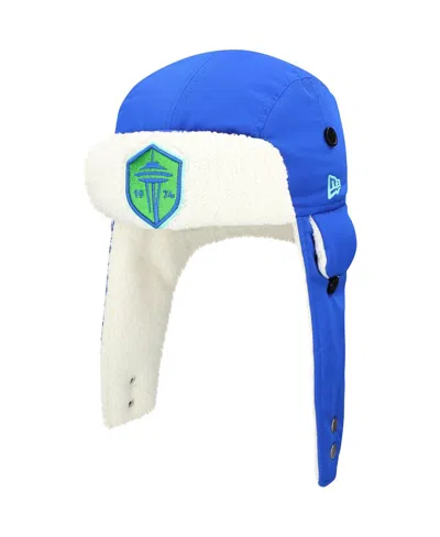 NEW ERA MEN'S BLUE SEATTLE SOUNDERS FC TRAPPER KNIT HAT