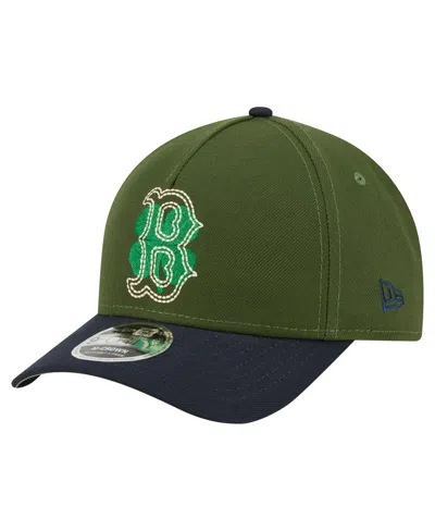 NEW ERA MEN'S DARK GREEN BOSTON RED SOX CITY FEATURE 9FORTY A-FRAME ADJUSTABLE HAT