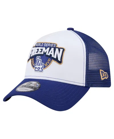 NEW ERA MEN'S FREDDIE FREEMAN WHITE LOS ANGELES DODGERS 2024 WORLD SERIES MVP 9FORTY ADJUSTABLE HAT