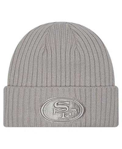 NEW ERA MEN'S GRAY SAN FRANCISCO 49ERS COLOR PACK CUFFED KNIT HAT