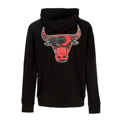 NEW ERA MEN'S LIGHTWEIGHT HOODIE NBA INFILL TEAM LOGO OS HOODIE CHIBUL BLACK/FRONT DOOR RED