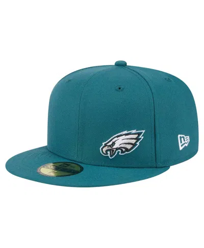 NEW ERA MEN'S MIDNIGHT GREEN PHILADELPHIA EAGLES FLAWLESS 59FIFTY FITTED HAT