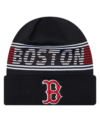NEW ERA MEN'S NAVY BOSTON RED SOX AUTHENTIC COLLECTION CUFFED KNIT HAT