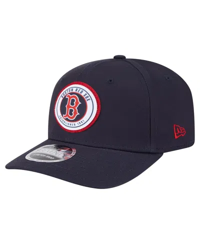 NEW ERA MEN'S NAVY BOSTON RED SOX CIRCLE PATCH 9SEVENTY STRETCH-SNAP HAT