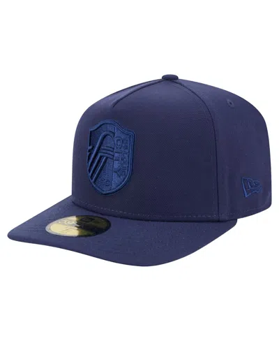 NEW ERA MEN'S NAVY ST. LOUIS CITY SC COLOR PACK A-FRAME 59FIFTY FITTED HAT