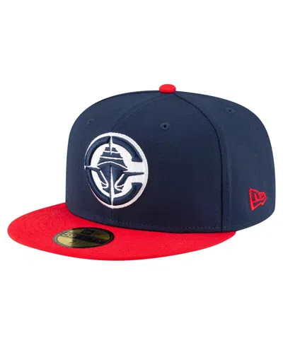 NEW ERA MEN'S NAVY/RED LA CLIPPERS 2-TONE 59FIFTY FITTED HAT