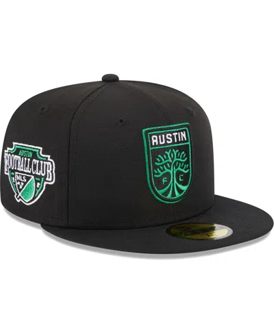 NEW ERA MEN'S NEW ERA BLACK AUSTIN FC PATCH 59FIFTY FITTED HAT