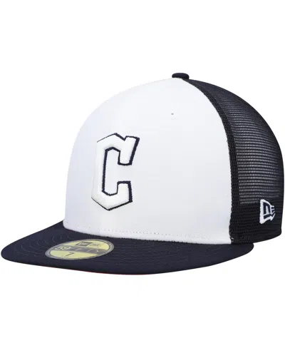 NEW ERA MEN'S NEW ERA NAVY AND WHITE CLEVELAND GUARDIANS 2023 ON-FIELD BATTING PRACTICE 59FIFTY FITTED HAT