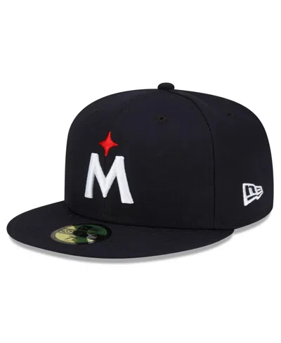 NEW ERA MEN'S NEW ERA NAVY MINNESOTA TWINS 2023 AUTHENTIC COLLECTION ROAD 59FIFTY FITTED HAT