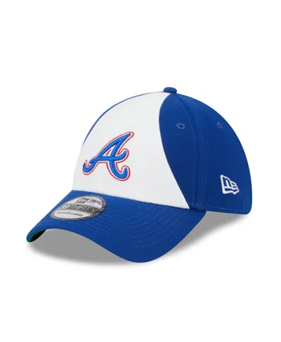 NEW ERA MEN'S NEW ERA WHITE AND ROYAL ATLANTA BRAVES 2023 CITY CONNECT 39THIRTY FLEX FIT HAT