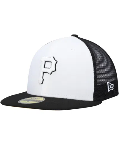NEW ERA MEN'S NEW ERA WHITE, BLACK PITTSBURGH PIRATES 2023 ON-FIELD BATTING PRACTICE 59FIFTY FITTED HAT