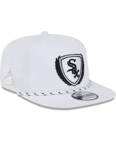 NEW ERA MEN'S NEW ERA WHITE CHICAGO WHITE SOX GOLFER TEE 9FIFTY SNAPBACK HAT