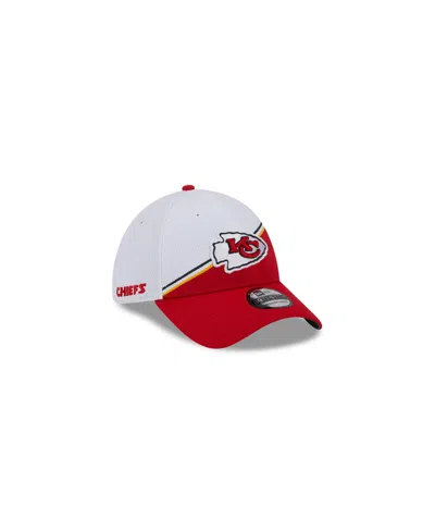 NEW ERA MEN'S NEW ERA WHITE, RED KANSAS CITY CHIEFS 2023 SIDELINE 39THIRTY FLEX HAT