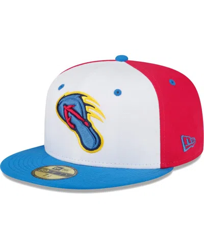 NEW ERA MEN'S NEW ERA WHITE SAN ANTONIO MISSIONS COPA DE LA DIVERSION 59FIFTY FITTED HAT