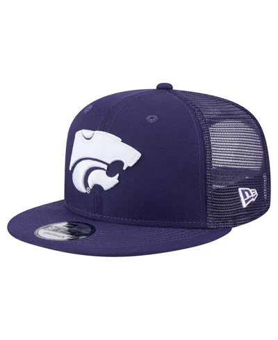 NEW ERA MEN'S PURPLE KANSAS STATE WILDCATS 9FIFTY TRUCKER SNAPBACK HAT