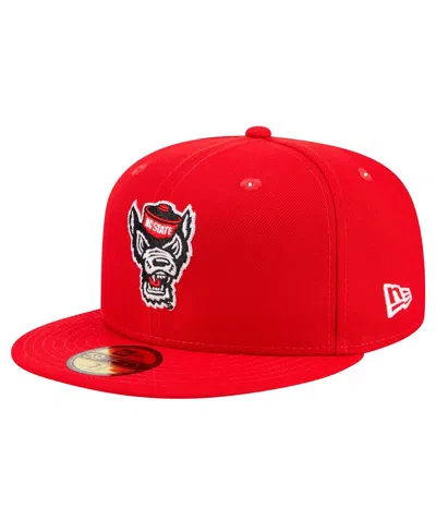 NEW ERA MEN'S RED NC STATE WOLFPACK 59FIFTY FITTED HAT