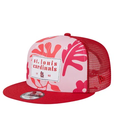 NEW ERA MEN'S RED ST. LOUIS CARDINALS BIKINI BOTTOM TRUCKER 9FIFTY SNAPBACK HAT