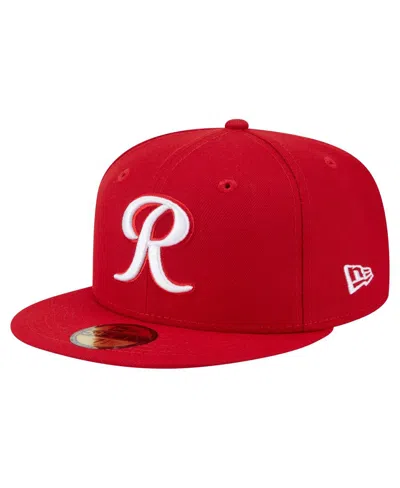 NEW ERA MEN'S RED TACOMA RAINIERS AUTHENTIC COLLECTION 59FIFTY FITTED HAT