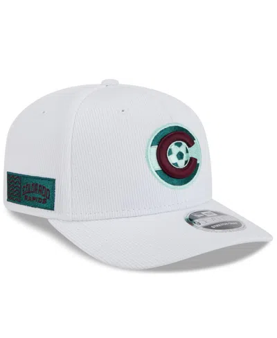 NEW ERA MEN'S WHITE COLORADO RAPIDS 2025 JERSEY HOOK 9SEVENTY STRETCH-SNAP HAT