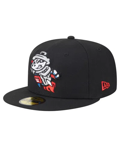NEW ERA MEN'SÂ BLACK ROCKET CITY TRASH PANDAS AUTHENTIC COLLECTION 59FIFTY HAT