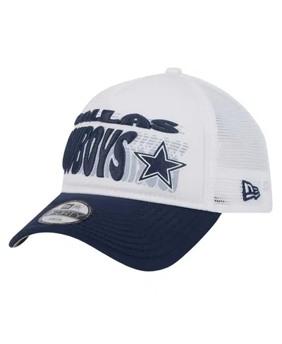 NEW ERA TODDLER WHITE DALLAS COWBOYS TEAM PRINTED A FRAME 9FORTY ADJUSTABLE HAT