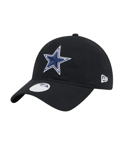 NEW ERA WOMEN'S BLACK DALLAS COWBOYS MAIN 9TWENTY ADJUSTABLE HAT