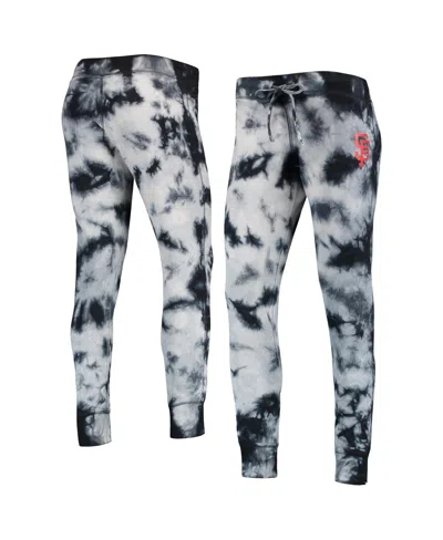 NEW ERA WOMEN'S NEW ERA BLACK SAN FRANCISCO GIANTS TIE-DYE JOGGER PANTS