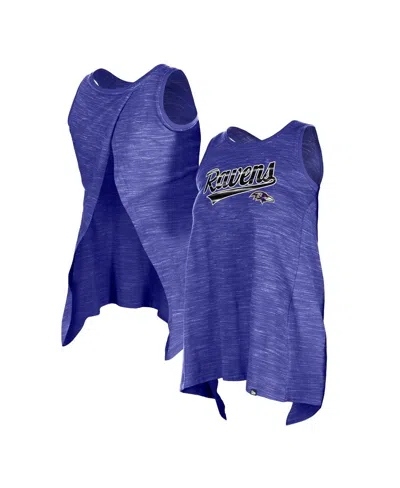 NEW ERA WOMEN'S PURPLE BALTIMORE RAVENS SPACE DYE ACTIVE TANK TOP